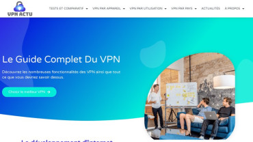 Page d'accueil du site : VPN Actu