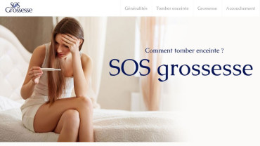 Page d'accueil du site : Sos-Grossesse