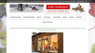 Page d'accueil du site : Zone Nordique