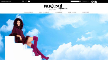 Page d'accueil du site : Mercedeh Shoes