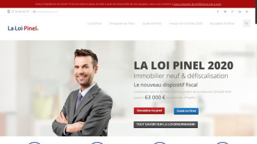 Page d'accueil du site : La Loi Pinel