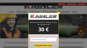 Page d'accueil du site : Kaihler