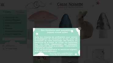 Page d'accueil du site : Casse Noisette