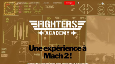 Page d'accueil du site : Fighters Academy