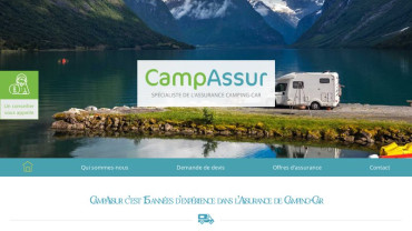 Page d'accueil du site : Camp Assur