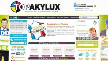Page d'accueil du site : Top Akylux