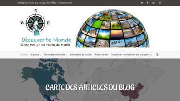 Page d'accueil du site : Découverte Monde