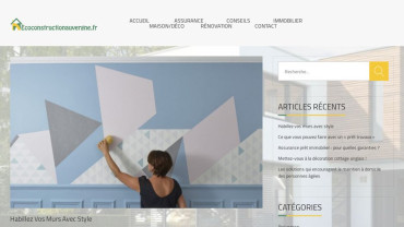 Page d'accueil du site : Ecoconstruction