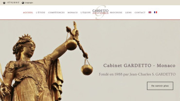 Page d'accueil du site : Gardetto