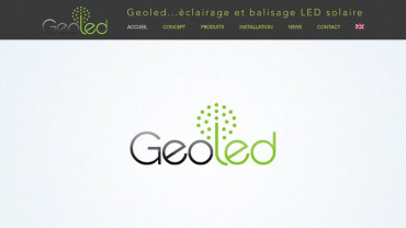 Page d'accueil du site : Geoled
