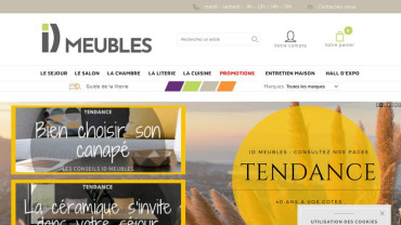 Page d'accueil du site : Boulevard du Meuble