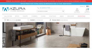 Page d'accueil du site : Azura Home Design