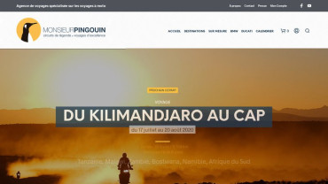 Page d'accueil du site : Monsieur Pingouin