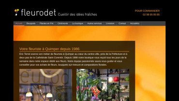 Page d'accueil du site : Fleurodet