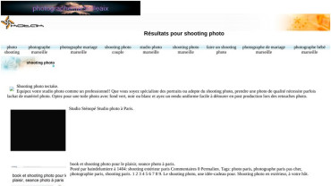 Page d'accueil du site : Photographe Marseille Aix