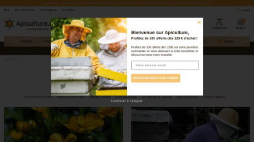 Page d'accueil du site : Blog apiculture.net