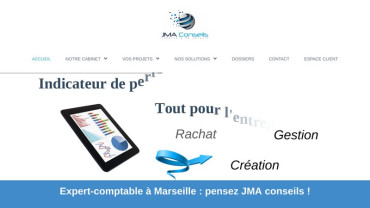 Page d'accueil du site : Jma Conseils