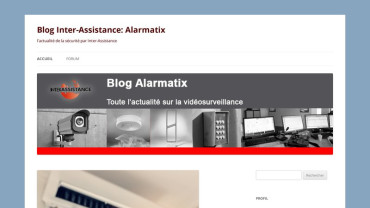 Page d'accueil du site : Alarmatix
