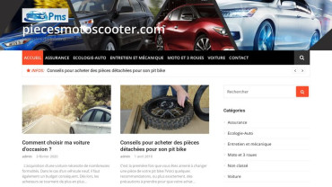 Page d'accueil du site : Pieces moto scooter