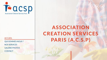 Page d'accueil du site : ACSP