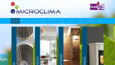 Page d'accueil du site : Microclima 67 