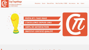 Page d'accueil du site : CAP'Tage Mage