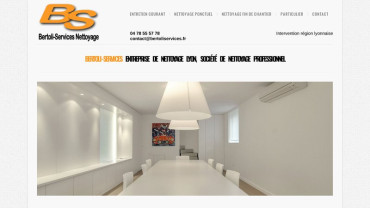 Page d'accueil du site : Bertoli-Services Nettoyage 
