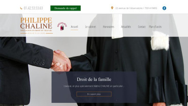 Page d'accueil du site : Philippe Chaline