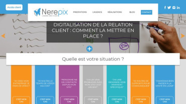 Page d'accueil du site : Nerepix