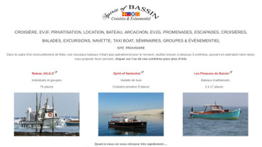 Page d'accueil du site : Spririt of Bassin