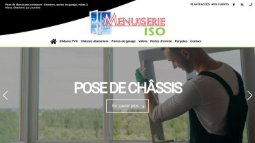 Page d'accueil du site : Menuiserie ISO