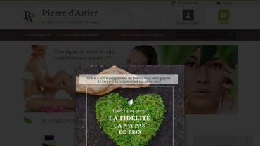 Page d'accueil du site : Pierre d'Astier