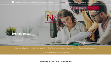 Page d'accueil du site : Avocat Nakache