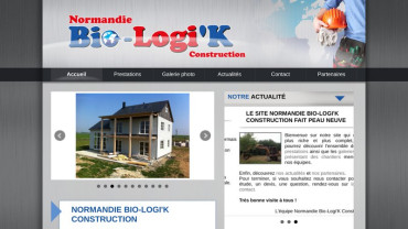Page d'accueil du site : Normandie Bio-Logi'K