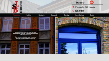 Page d'accueil du site : LSB Rénovation