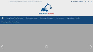 Page d'accueil du site : Bricout Frères