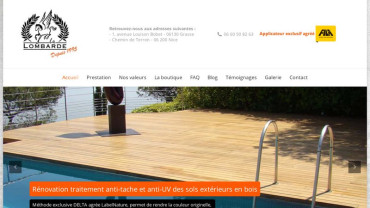 Page d'accueil du site : Lombarde