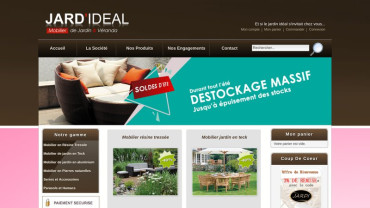 Page d'accueil du site : Jard'ideal