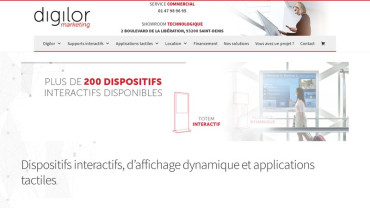 Page d'accueil du site : Digilor 