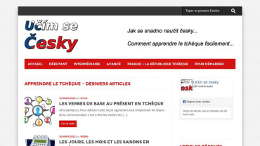 Page d'accueil du site : Ucim se Cesky