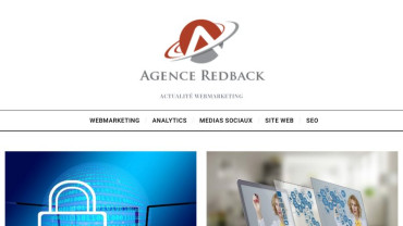 Page d'accueil du site : Agence Redback
