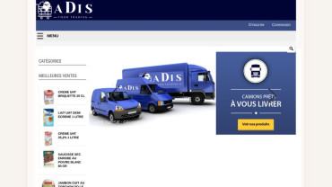 Page d'accueil du site : Adis