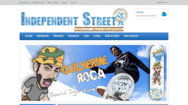 Page d'accueil du site : Independent Street
