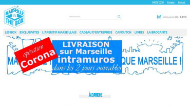 Page d'accueil du site : Marseille In The Box