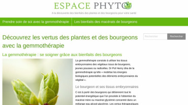 Page d'accueil du site : Espace-Phyto