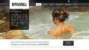 Page d'accueil du site : Equali