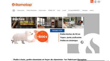 Page d'accueil du site : Romotop