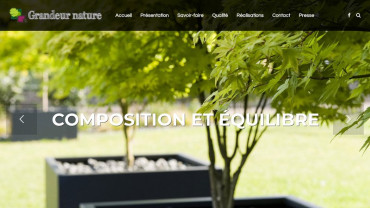 Page d'accueil du site : Grandeur Nature