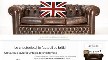 Page d'accueil du site : Fauteuil Chesterfield
