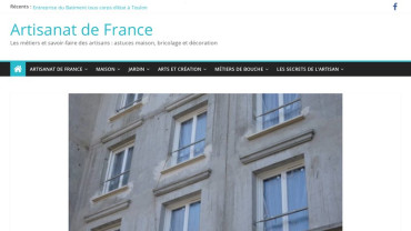Page d'accueil du site : Artisanat de France